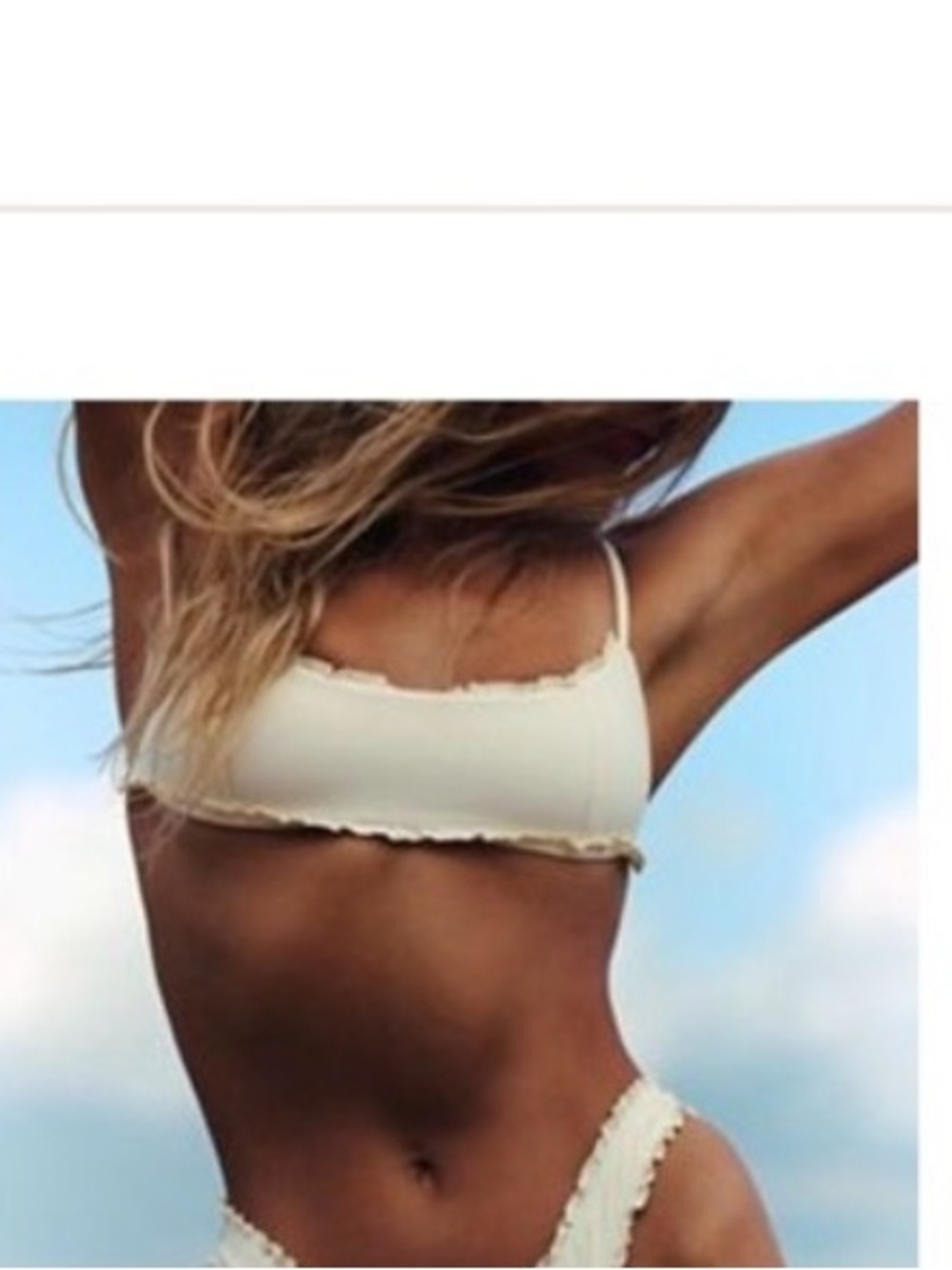FP x Toast Meringue Frill Bikini Top - Women Swim